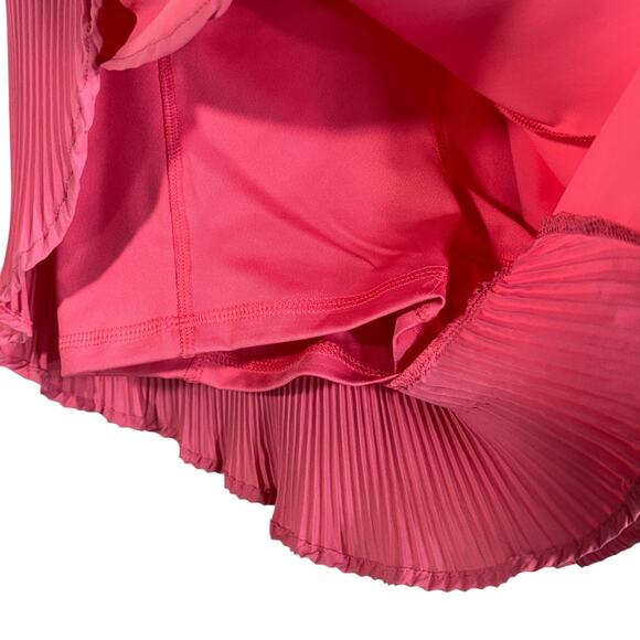 Marika Small Lilian Pleated Shorts Stretch Lined Flyaway Pull-On Pocket Pink New - Picture 2 of 8